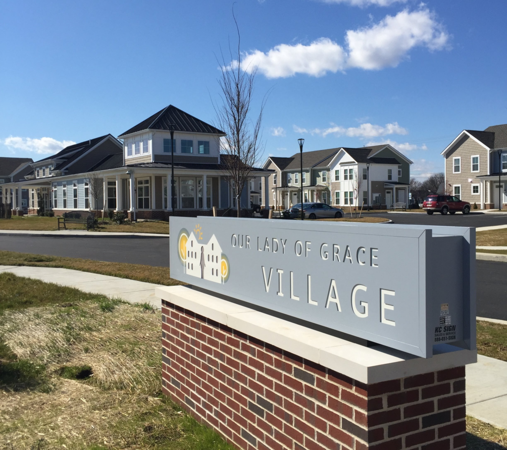 Entry to Our Lady of Grace Apartments